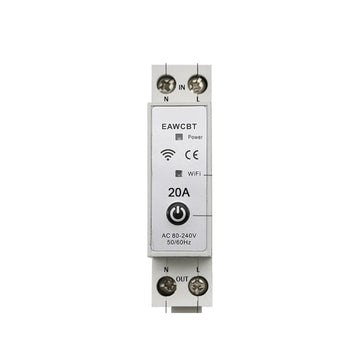 Disjoncteur monophasé phase neutre 16a wifi tuya interrupteur connecté EAWCBT minuterie 220v ECLATS DESTOCKAGE