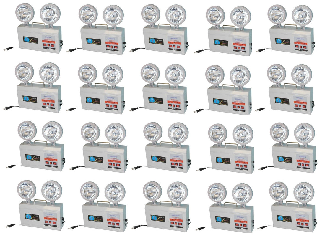 20 Eclairage automatique electrique de secours 2x4.5w dx 963 sans battterie rechargeable 6V4 ECLATS DESTOCKAGE