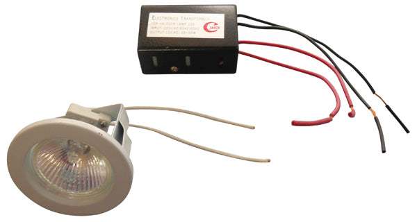 Eclairage electrique encastre orientable ampoule dicroique mr16 gu5.3 d50v transfo 220 12v - ECLATS DESTOCKAGE