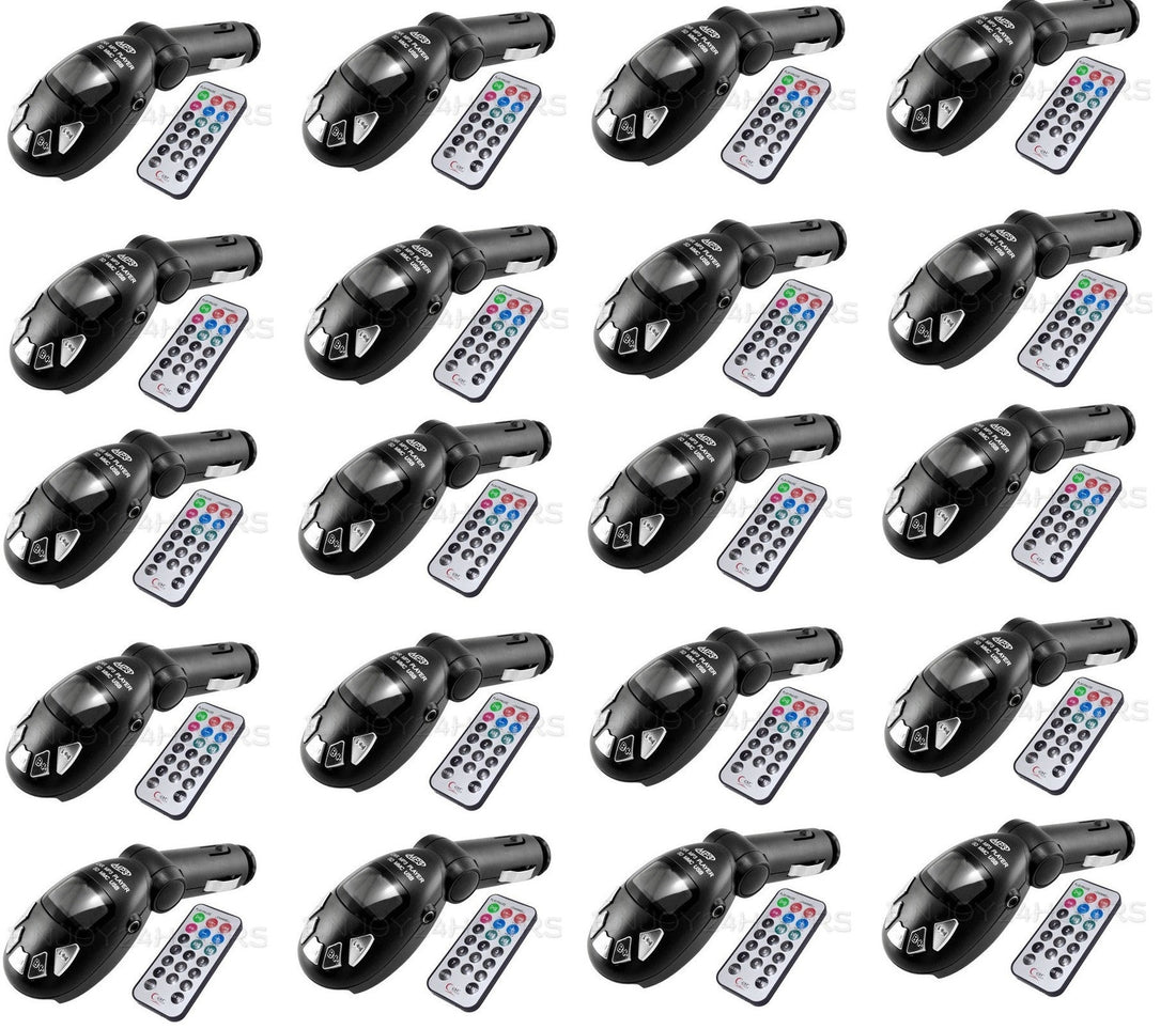 20 Emetteurs fm transmetteur sans fil radio mp3 voiture telecommande clef usb sd/mmc 9999 ECLATS DESTOCKAGE