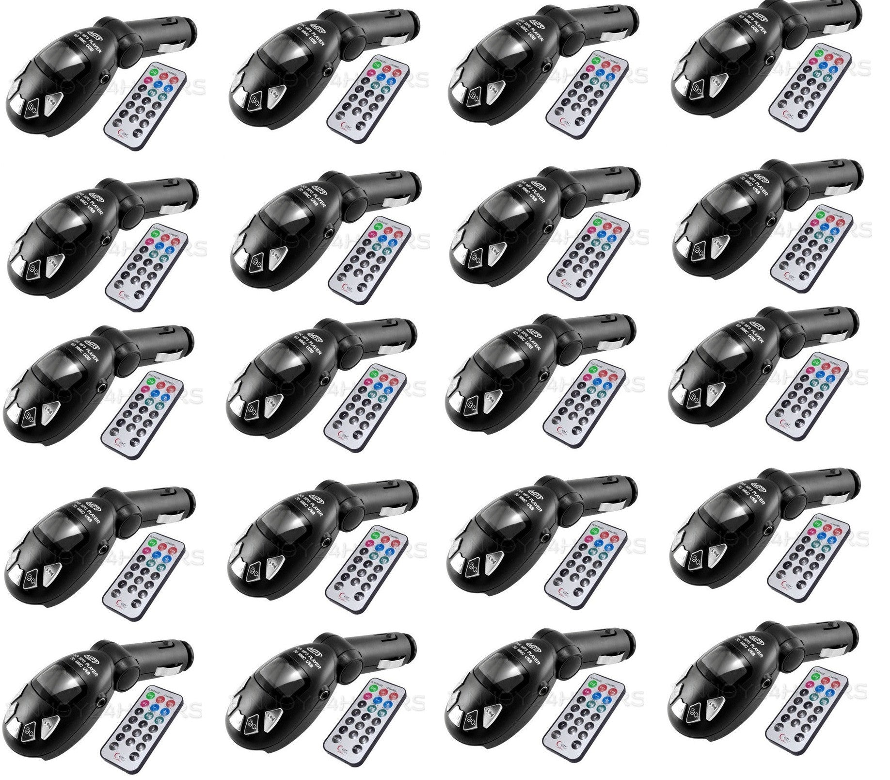 20 Emetteurs fm transmetteur sans fil radio mp3 voiture telecommande clef usb sd/mmc 9999 ECLATS DESTOCKAGE