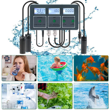 Enregistreur 220v WiFi Tuya PISCINE température ph orp salinité TDS Testeur eau analyseur spa aquarium ECLATS DESTOCKAGE