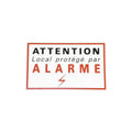Etiquette signalisation adhesive sticker alarme securite autocolant dissuasive dissuasif protection destockage - ECLATS DESTOCKAGE
