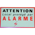 Etiquette signalisation adhesive sticker alarme securite autocolant dissuasive dissuasif protection destockage - ECLATS DESTOCKAGE