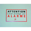 Etiquette signalisation adhesive sticker alarme securite autocolant dissuasive dissuasif protection destockage - ECLATS DESTOCKAGE