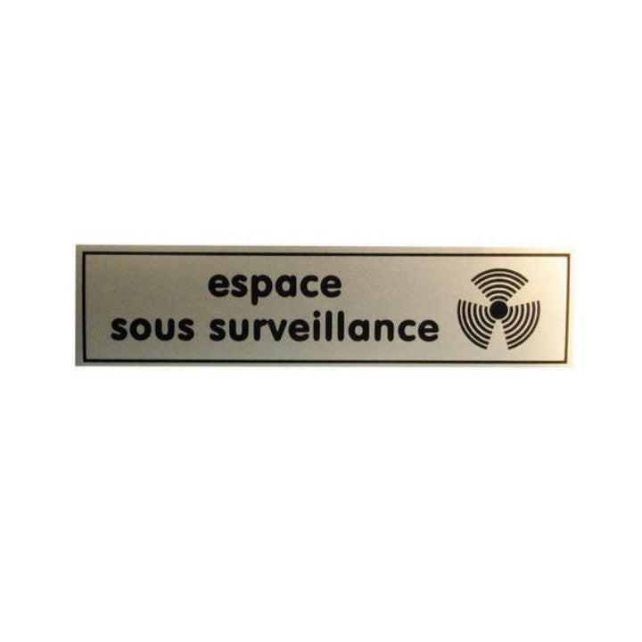 Etiquette signalisation affichage panneau sticker espace video surveillance autocollant signaletique - ECLATS DESTOCKAGE