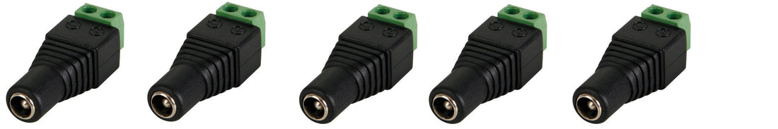 Fiche adaptateur cc 5.5 x 2.5mm femelle vers connexion a vis 5pcs ECLATS DESTOCKAGE