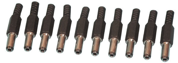 Fiche alimentation mâle 2.5 x 5.5 x 13mm a souder (les 10 pièces) cd012 connecteur electrique ECLATS DESTOCKAGE