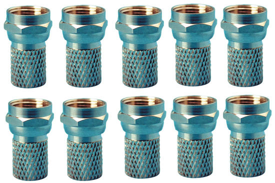 Fiche f a visser 7mm pour coaxial ø7 mm (les 10 pièces) rg6/u 75 ohm ø6.5mm radio television cf02c ECLATS DESTOCKAGE