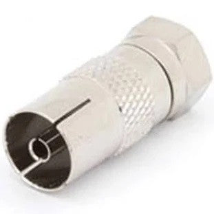 Fiche mâle f vers fiche femelle television adaptateur tv accessoires cf08 raccordement antennes ECLATS DESTOCKAGE