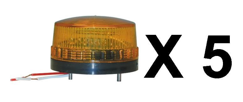 5 Flash 24v alarme electronique xenon 24vcc feu 24v ambre ip65 150ma lte-3071 syf100 orange ECLATS DESTOCKAGE