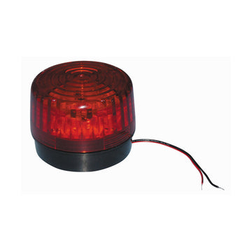 Flash alarme electronique xenon 220v rouge ø99x75mm ip 65 haa220r feu clignotant lumineux - ECLATS DESTOCKAGE