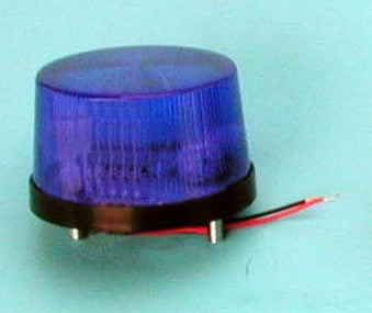 Flash alarme feu 12v stroboscopique led couleur bleu haa40b esb-77 ip65 ECLATS DESTOCKAGE