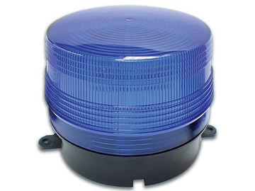 Flash alarme stroboscope electronique xenon 6v 12v couleur bleu haa100b ø100x80mm ECLATS DESTOCKAGE