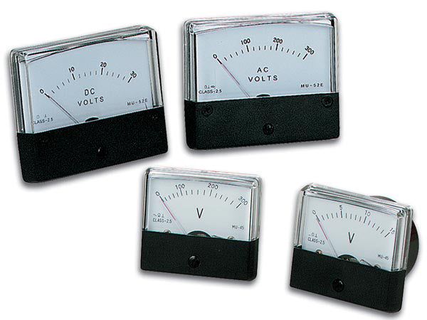 Galvanometre voltmetre 50v dc classe 2.5 dim: 70 x 60 mm fix: 48 x 48 mm avm7050 ECLATS DESTOCKAGE