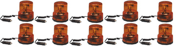 10 Gyrophares magnetique 12v 21w ambre orange gyrophare aimant feu tournant lumiere aimantee ECLATS DESTOCKAGE