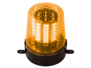 gyrophare 108 led orange 12v + alim 220v girophare effet lumineux vdllplo1 ambre jaune ECLATS DESTOCKAGE