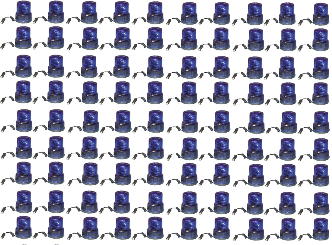100 Gyrophares electrique magnetique 12v 25w bleu girophare aimante feu lumineux tournant rotatif aimant ECLATS DESTOCKAGE