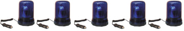 5 Gyrophares electrique magnetique 12vcc 25w bleu girophare gyrophares electriques magnetiques feux ECLATS DESTOCKAGE