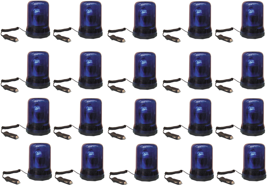 20 Gyrophares electrique magnetique 12vcc 25w bleu girophare gyrophares electriques magnetiques feux ECLATS DESTOCKAGE