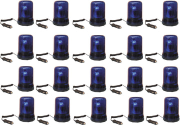 20 Gyrophares electrique magnetique 12vcc 25w bleu girophare gyrophares electriques magnetiques feux ECLATS DESTOCKAGE