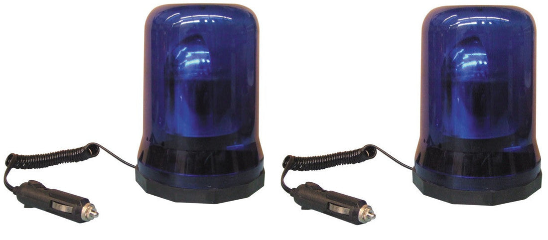 2 Gyrophares electrique magnetique 12vcc 25w bleu girophare gyrophares electriques magnetiques feux ECLATS DESTOCKAGE