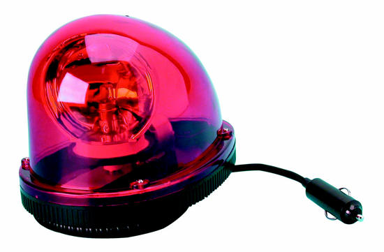 Gyrophare electrique magnetique halogene 12v 23w girophare rouge eclairage auto voiture ECLATS DESTOCKAGE
