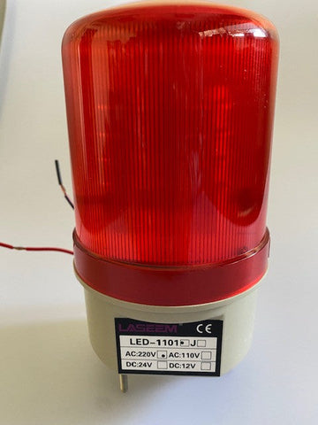 Gyrophare etanche fixe led 220v 10w rouge ip65 (fixation vis) 230v girophare eclairage lumineux 240v ECLATS DESTOCKAGE