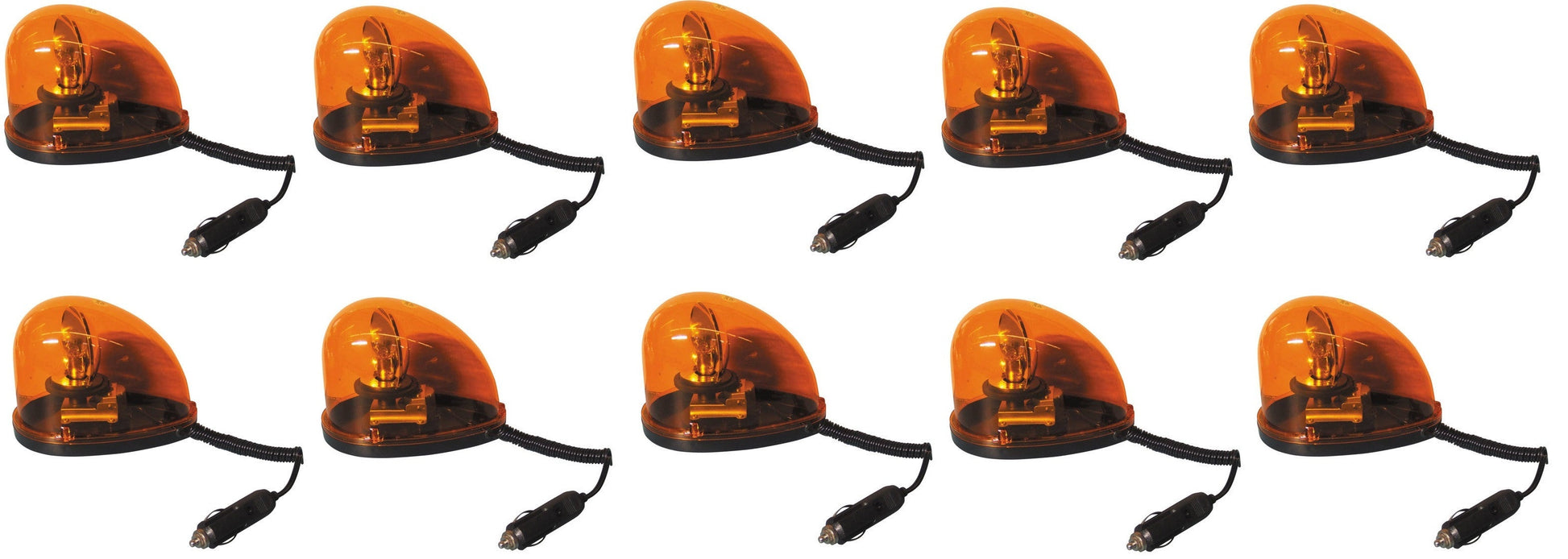 10 Gyrophares magnetique 24v 21w ambre goutte eau girophare orange feu aimanté electrique ECLATS DESTOCKAGE