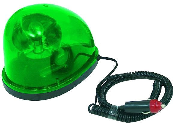 Gyrophare vert 12v/21w feux tournant aimante girophare magnetique goutte eau ECLATS DESTOCKAGE