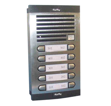 Interphone platine 10 boutons plaque de rue 10 bp pour immeuble collectif es 13as 10 - ECLATS DESTOCKAGE
