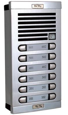 Interphone platine de rue 12 bp bouton (alppn 12xcppn à rajouter) pour potier audio collectif - ECLATS DESTOCKAGE