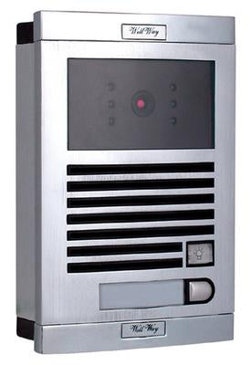 Interphone video 1 bouton noir et blanc de rue 1bp n/b ES-15BS-1/BW villa magasin boutique immeuble - ECLATS DESTOCKAGE