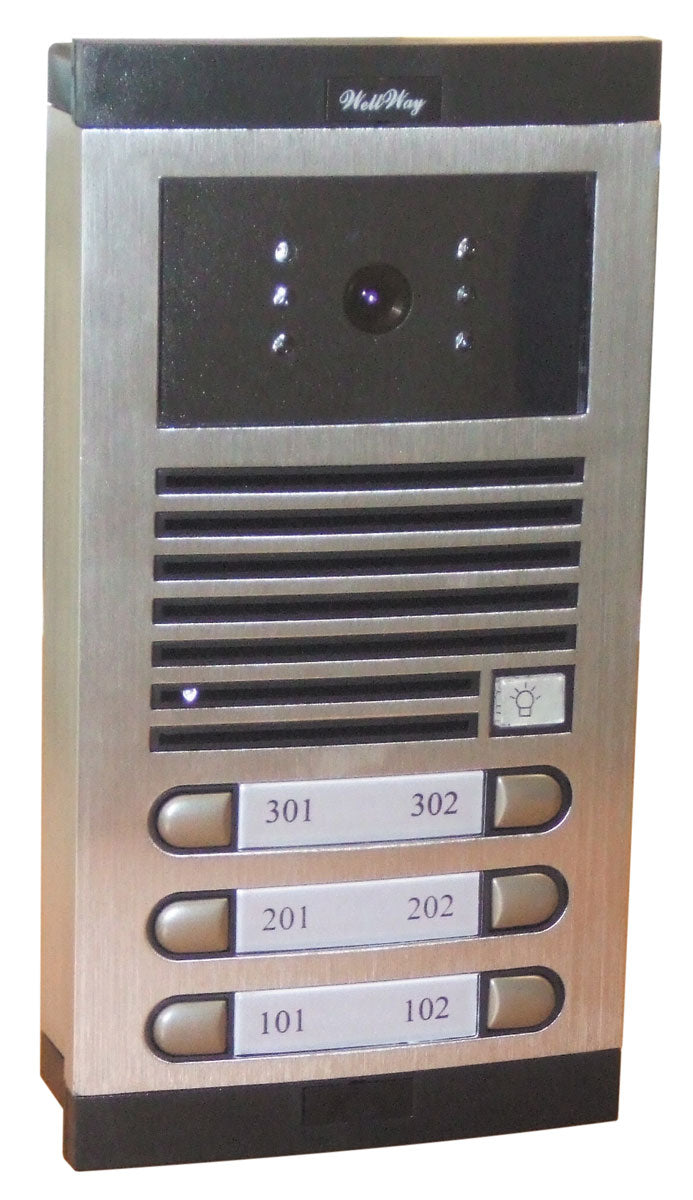 Interphone video couleur code 6bp collectif interphone de rue pour immeubles - ECLATS DESTOCKAGE