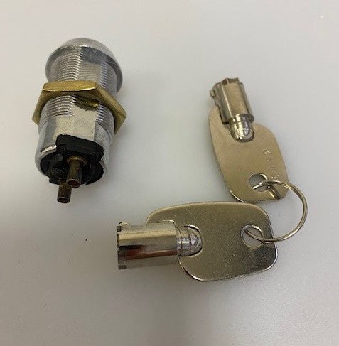 Interrupteur momentane serrure clé electrique a pompe commutateur a impulsions 2 plots 2 clef ECLATS DESTOCKAGE
