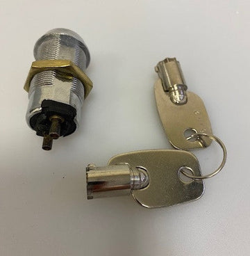 Interrupteur momentane serrure clé electrique a pompe commutateur a impulsions 2 plots 2 clef ECLATS DESTOCKAGE