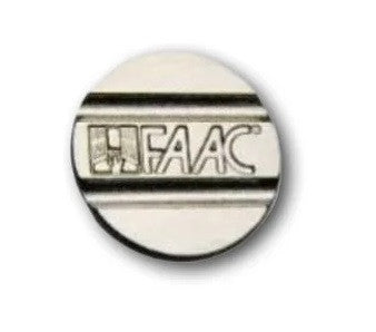 jeton faac 28mm 4 fentes de monnayeur 2 stries recto + 2 verso GRS02 cour tennis automatisme parking ECLATS DESTOCKAGE