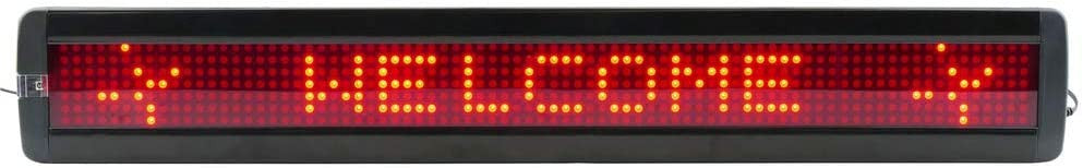 Journal lumineux 80cm x 7cm rouge programmable afficheur électronique led journaux message alarme ECLATS DESTOCKAGE