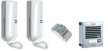 Kit audio platine 1bp 2 postes interphone 1 bouton 2 combines style aiphone ka3 ECLATS DESTOCKAGE