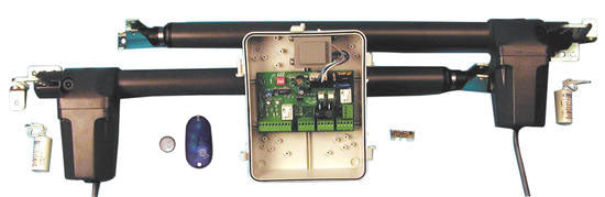 Kit automatisme portail 2 vantaux 2m 430mm a bloquage basic 420w motorisation portail motorisations - ECLATS DESTOCKAGE