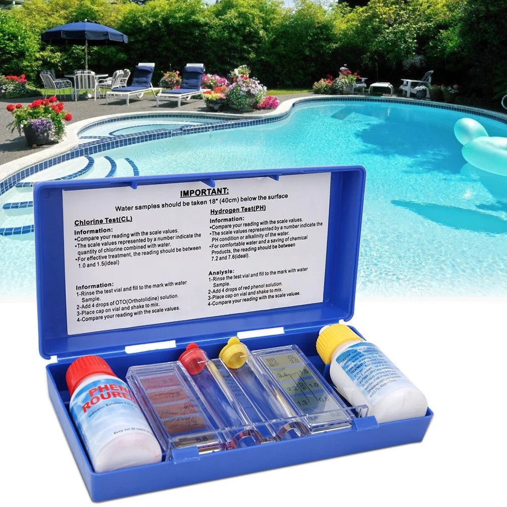 Kit de test de qualité de l'eau PH chlore Combo ine, testeur de piscine, boîte de test eau jaccusi ECLATS DESTOCKAGE