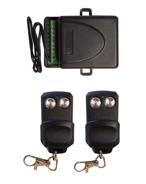 Kit d’intérieur 2 canaux 433 MHz 12v 24v pour automatiser volet grille garage arrosage éclairage jardin ECLATS DESTOCKAGE