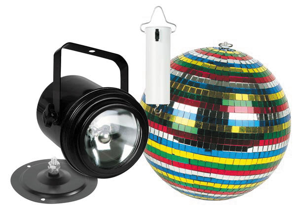 Kit lumiere disco projecteur ampoule par 36 boule a facettes couleur 15cm vdlprom3 ECLATS DESTOCKAGE