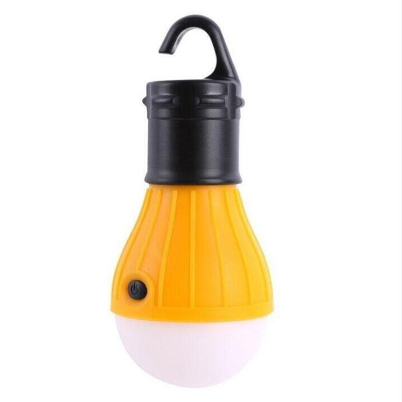 Lampe ampoule 3 leds portable tente avec crochet interrupteur ECLATS DESTOCKAGE