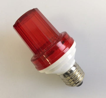 Lampe flash stroboscope rouge 1w 10 led douille e27 220v vdlslr lumiere eclairage stroboscopique ECLATS DESTOCKAGE