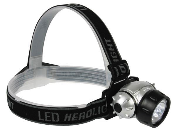 Lampe frontale 7 led blanche ultralumineuse zllhl9 ehl12 bandeau camping chasse ECLATS DESTOCKAGE
