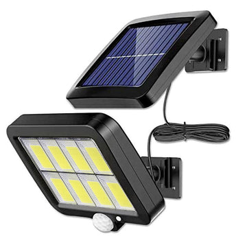 Lampe solaire d exterieur 100 COB led avec detecteur de mouvement luminaire interieur ECLATS DESTOCKAGE