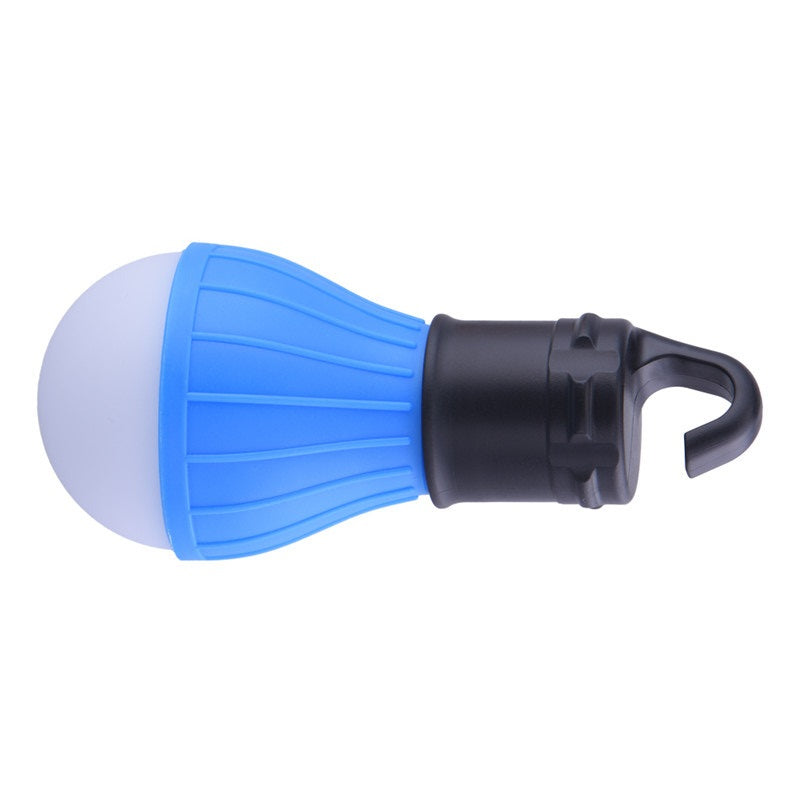 Lampe torche ampoule eclair 3 led portative tente de camping avec crochet et interrupteur bouton ECLATS DESTOCKAGE
