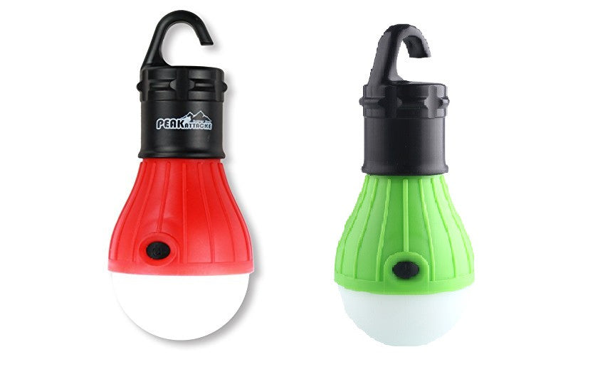 Lampe torche ampoule eclairage 3 led portative baladeuse pile tente de camping avec crochet ECLATS DESTOCKAGE