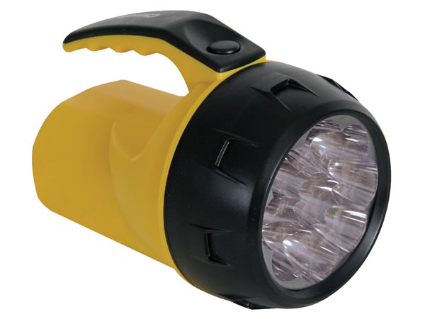 LAMPE TORCHE LED PUISSANTE 9 LEDs 4 x PILE R6 ECLATS DESTOCKAGE